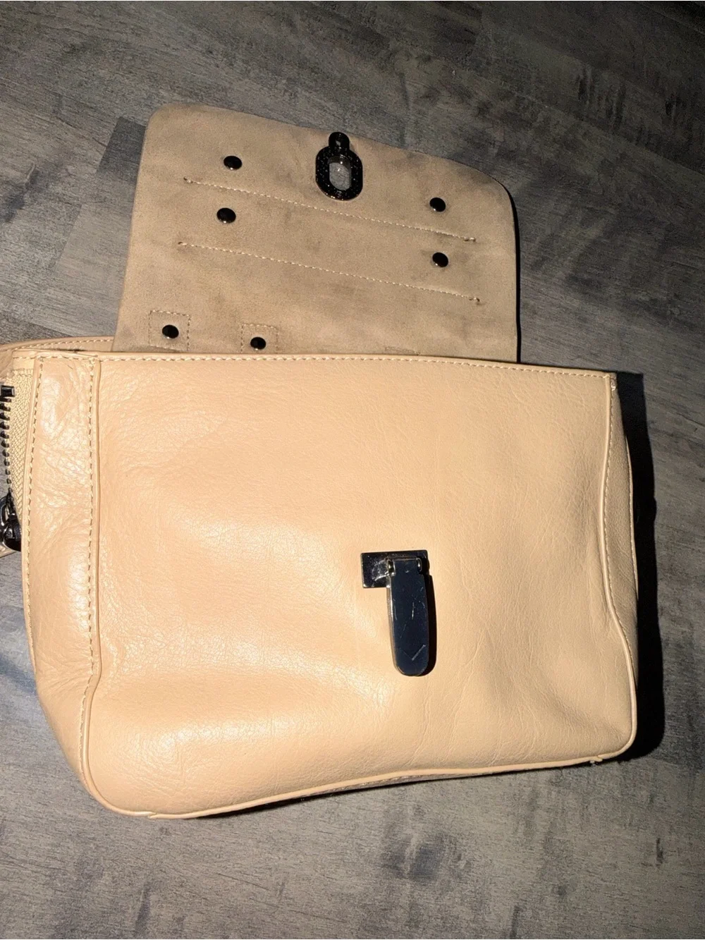 Via Spiga Tan Leather Flap Crossbody